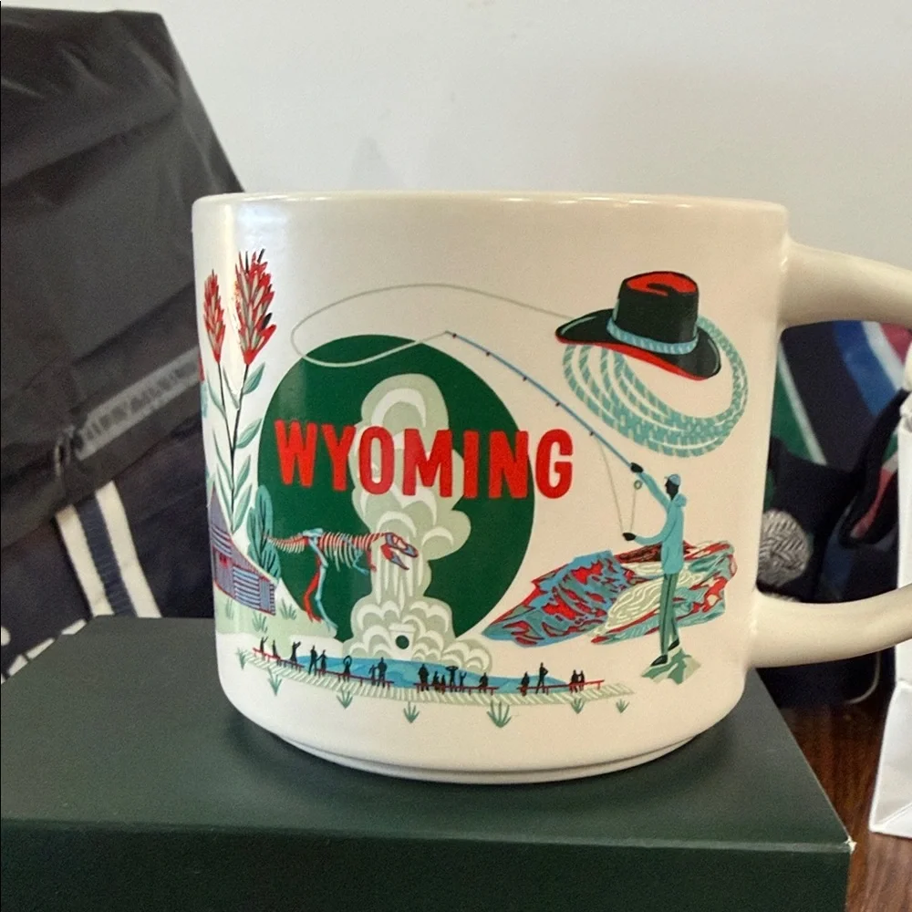 Starbucks Wyoming Mug with Vibrant Illustrations
